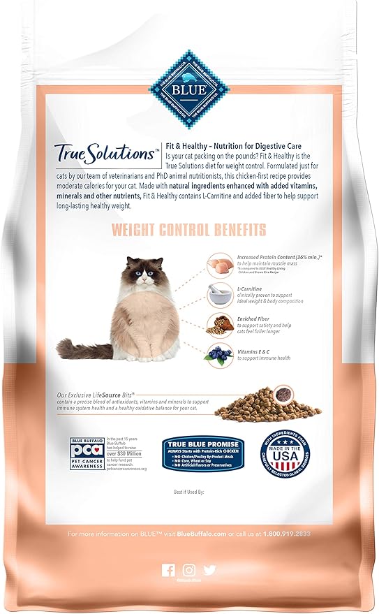 blue buffalo healthy weight cat food