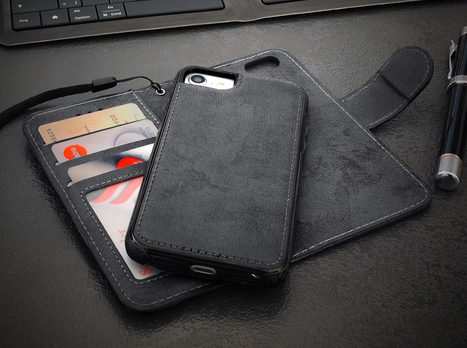 MyGadget Funda Flip Case con Tapa 2 en 1 para Apple iPhone 7/8 en ...