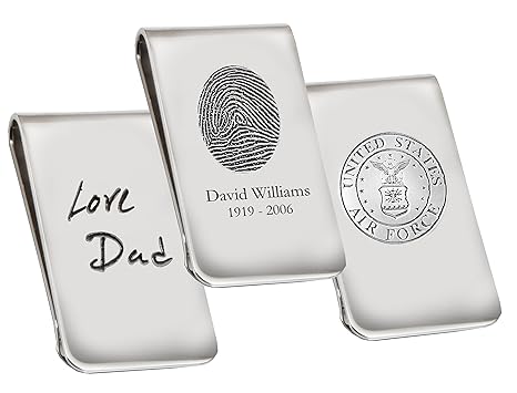 Italian Sterling Silver Personalized Money Clip At Amazon Men S - italian sterling silver personalized money clip