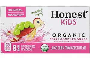 Honest Kids Organic Berry Good Lemonade, 8 boxes, 6 fz ea