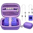 TiMOVO Carrying Case & Silicone Case for Bitzee Interactive Toy Digital Pet, Hard Protective Storage Case + Silicone Cover Fits Bitzee Virtual Electronic Pet, Bitzee Protective Set Accessories, Purple
