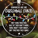 LUCAGIFT Coworker Gifts for Women - Coworker Ornament - Coworkers Christmas Ornaments, Work Friends Ornaments for Women, Female - Acrylic Christmas Ornament 2025