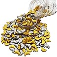 SE Si&Moos Edible Moon Sprinkles Gold and Silver Sprinkles for Cake Decorating Moon Cupcake Sprinkles Christmas Cookie Decorations Silver and Gold Moon Sprinkles for Cake,Cupcake, Ice Cream,Donuts and Lollipops Toppers 3 OZ