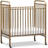 Namesake Abigail 3-in-1 Convertible Baby Crib, Vintage Gold | GREENGUARD Gold Certified, Converts to Toddler Bed &amp; Daybed, 4 Adjustable Mattress Heights, Conversion Kits Sold Separately