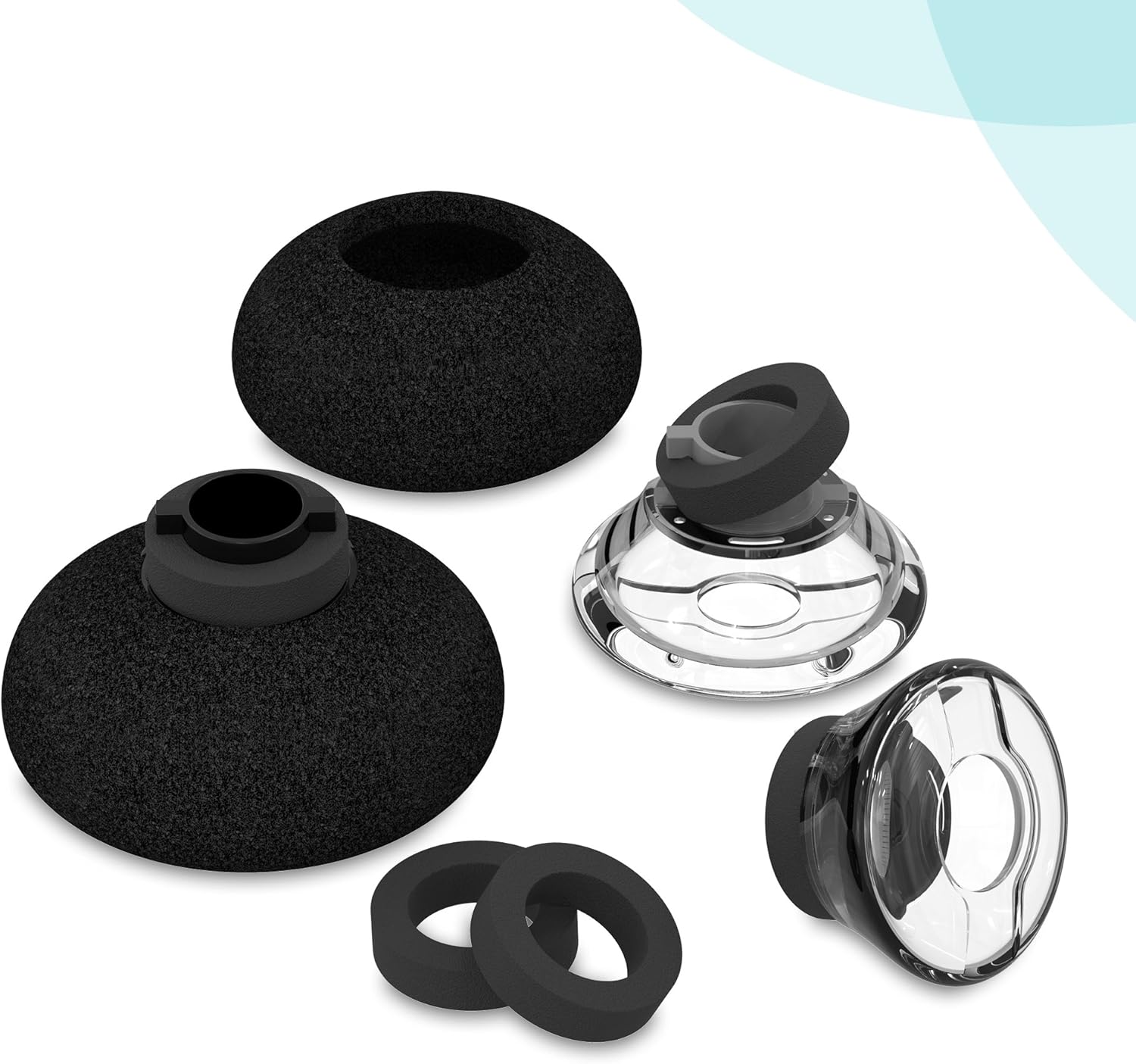 Voyager Legend Eartips Replacement,3 Pack Eargel kits Foam Cushion Cover for Plantronics Voyager Headphone-LMS - Image 5