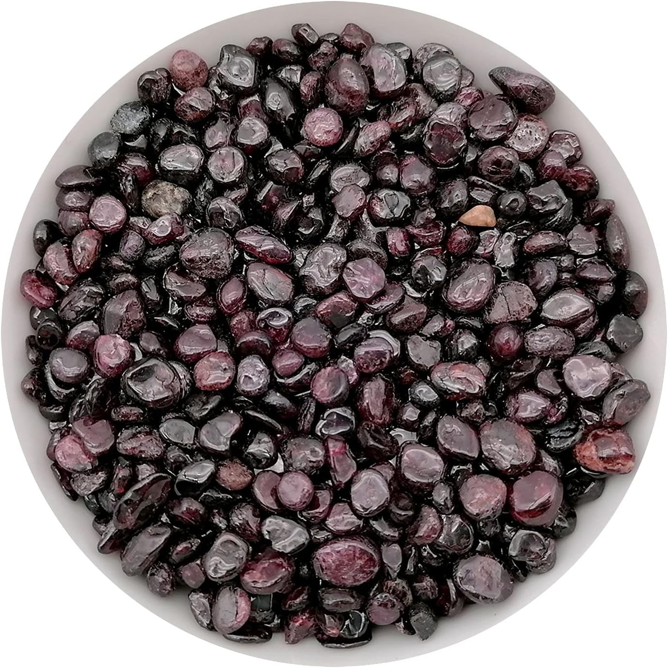 Indoor Fountains & Accessories - Alfykym 335g Assorted Garnet Quartz Crystals Rocks Garnet Crushed Crystal Quartz Tumbled Rocks and Crystals