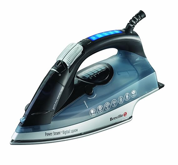 Breville Power Steam VIN292 Digital Steam Iron 2,400 Watts Amazon.co