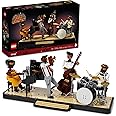 LEGO Ideas Jazz Quartet 21334 Building Blocks - Featuring Buildable Stage with 4 Band Musician Figures, Includes Piano, Double Bass, Trumpet, and Drum Kit Instruments, Great Home Display for Adults