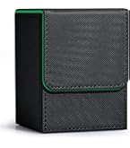 Amazon.com: UAONO Card Deck Box for Yugioh MTG, 100+ Deck Case with 2  Dividers, PU Leather Storage Box, Compatible with Collectible Trading Cards  (Black & Red, Sky Dragon) : Toys & Games