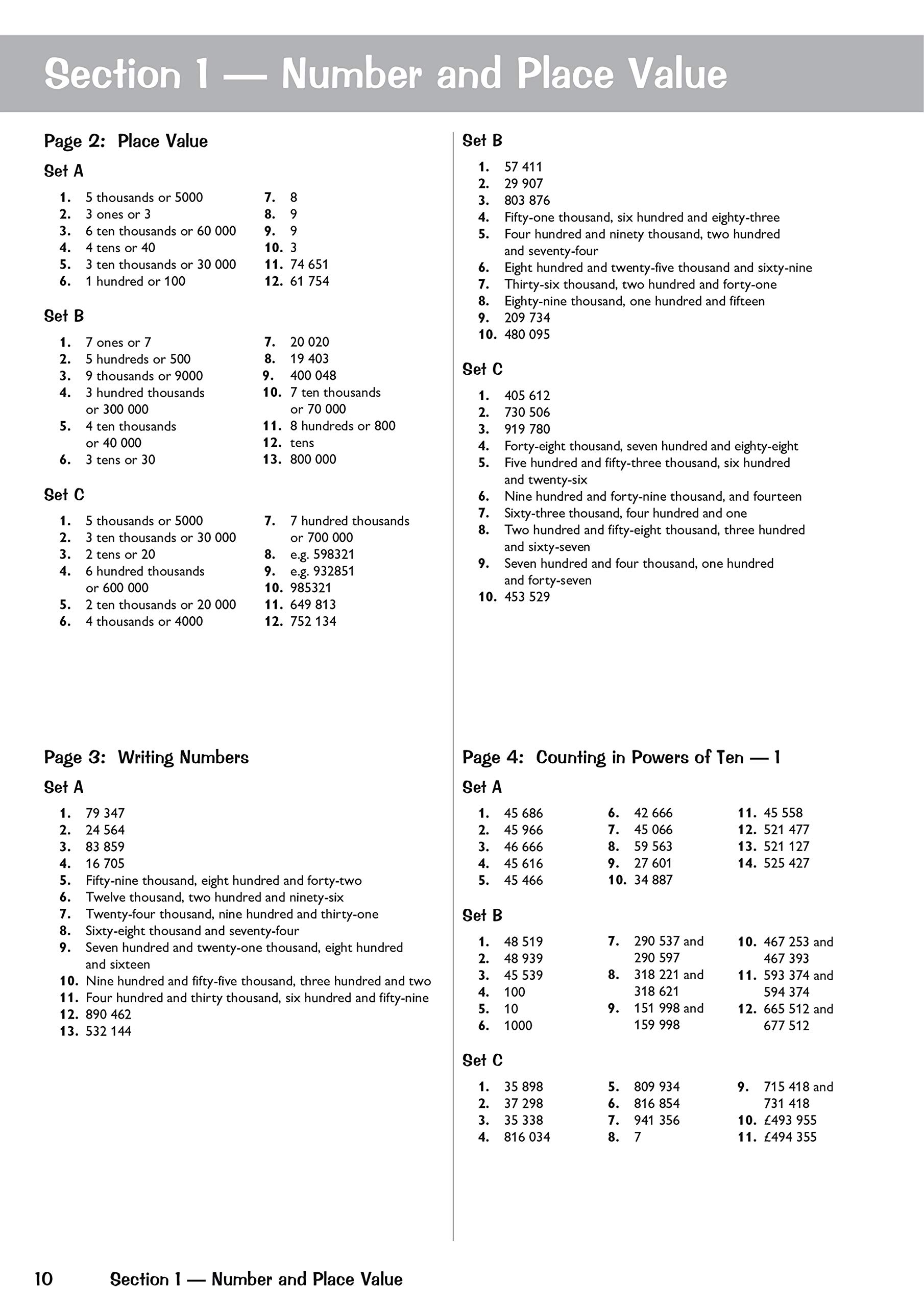 Ks2 Maths Answers For Year 5 Textbook Cgp Ks2 Maths Amazon Co Uk Cgp Books Cgp Books 9781782948025 Books