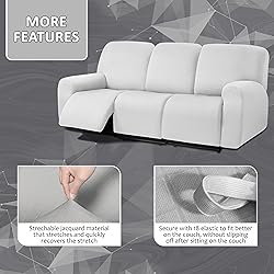 ULTICOR Squared Jacquard Design 8-Pieces Recliner