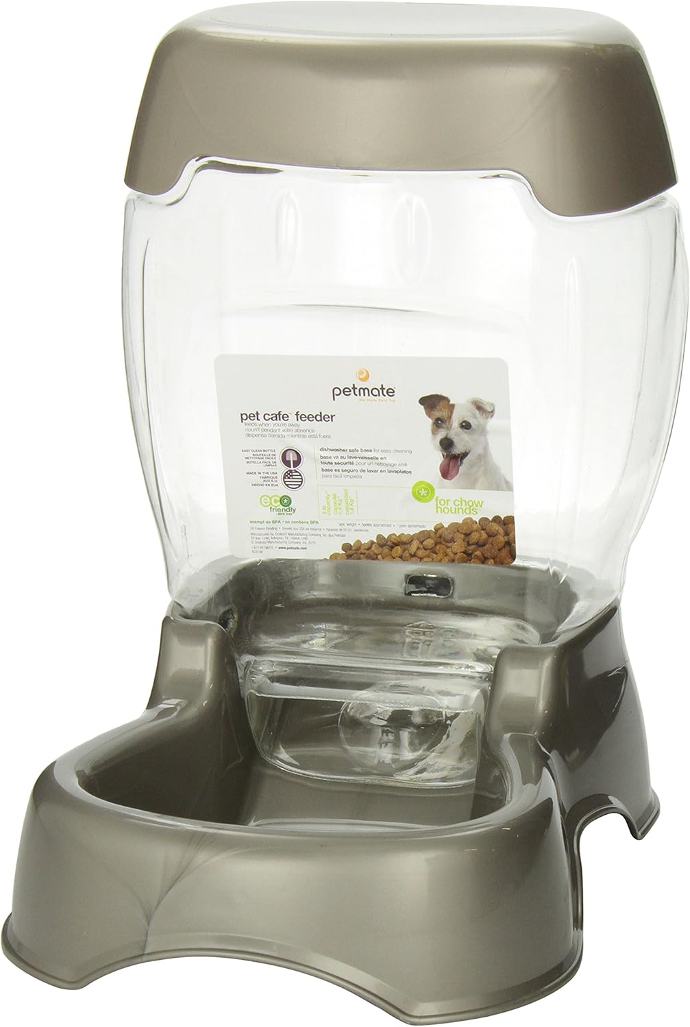 Pet Supplies : Petmate Pet Cafe Feeder Dog and Cat Feeder Pearlescent Colors 3 Sizes : Pet Self Feeders : 