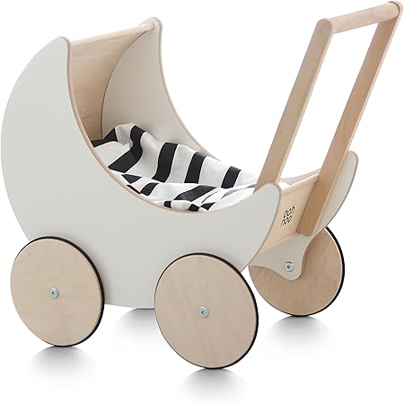 wooden baby pram