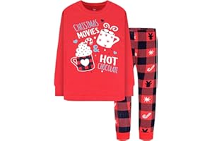 DAUGHTER QUEEN Boys & Girls 100% Cotton Holiday Pajamas, Halloween Christmas Sleepwear 18M-12Y