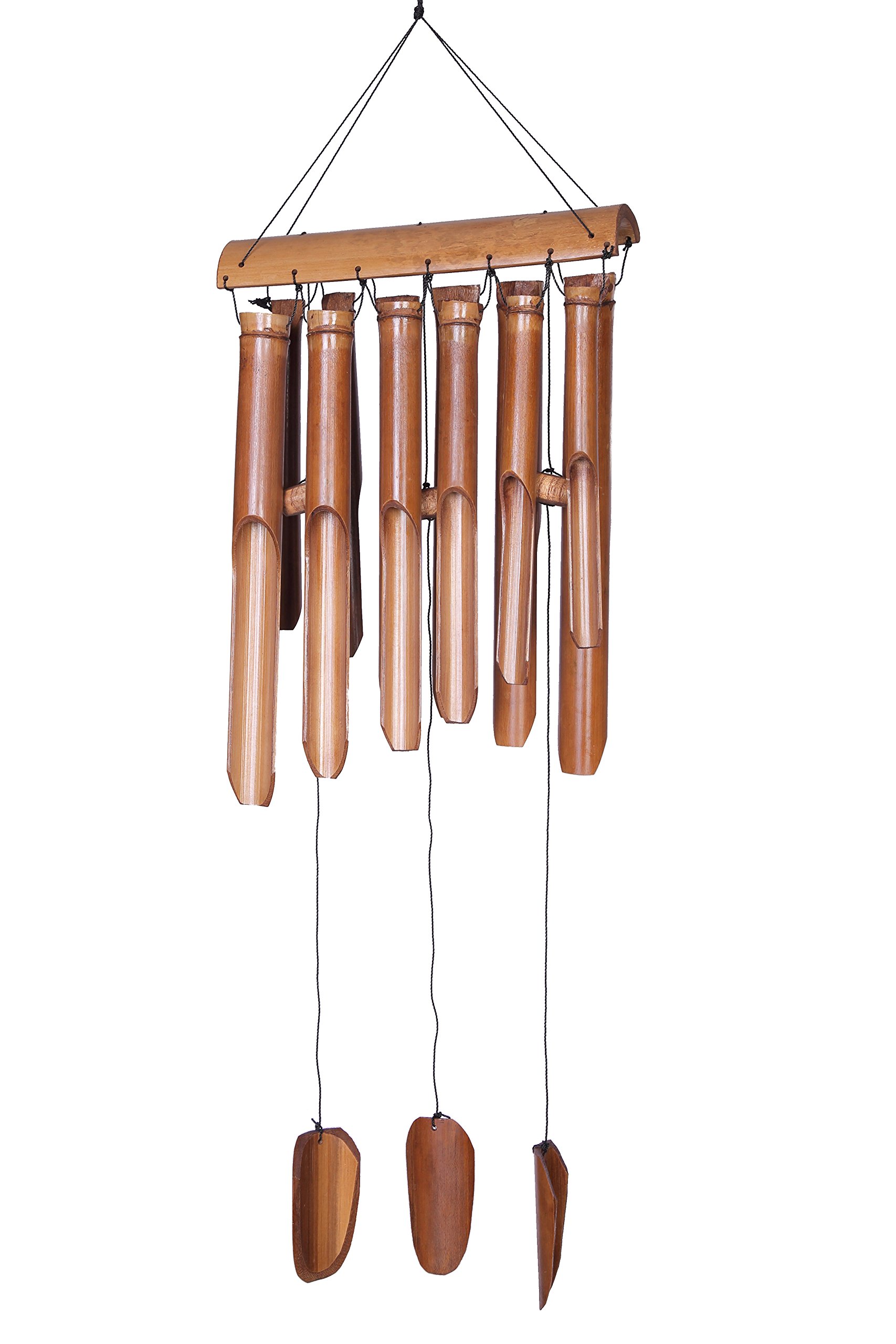 Approx. 80 cm Bamboo feng shui wind chime, soothing calming sound.