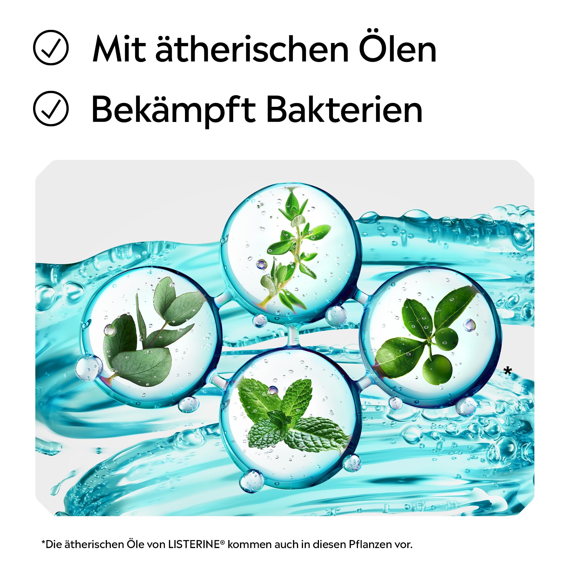 LISTERINE Cool Mint 6 x 500 ml, antibakterielle Mundspülung mit ätherischen Ölen und Minzgeschmack, Mundwasser bekämpft wirksam Bakterien im Mundraum, optimale Ergänzung zur täglichen Zahnpflege 4