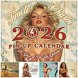 PinUp Calendar 2026, XL Premium Retro Pin-Up
