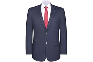 GLUVISTAVES Men's Sport Coat Classic Fit Knit Blazer 2 Button Single Breasted Notch Lapel Casual Sports Jacket for Daily