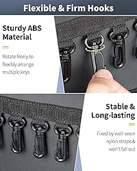 Uniclife Zippered Key Case Organizer Waterproof and