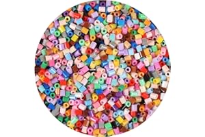 10000Pcs Loose Mini Fuse Beads 2.6mm Bulk Refill Kit Stress Relief Pixel Art 3D Craft Melting Beads for DIY Decor Crafts Crea