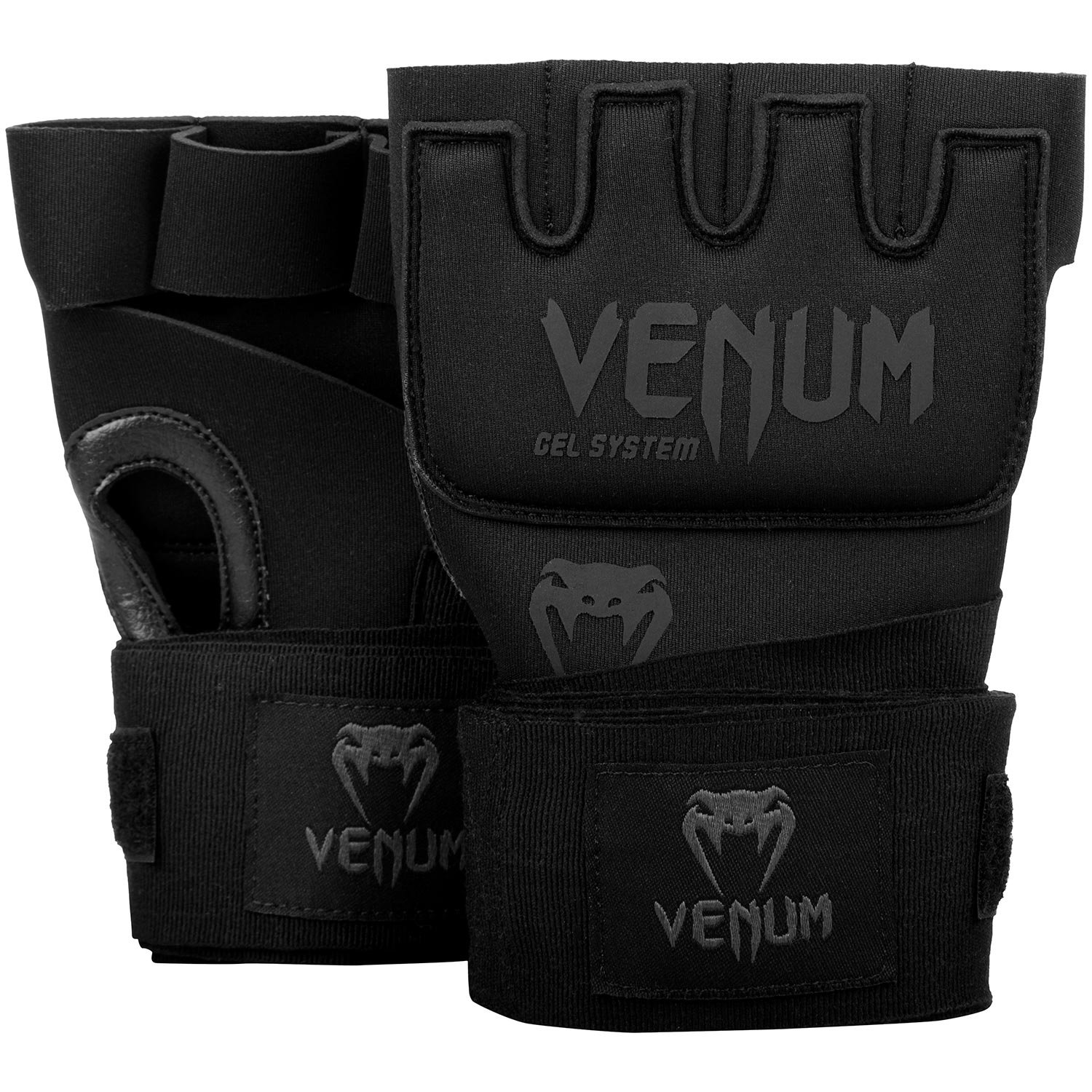Venum Unisex Kontact Gel Gloves Wraps, Black/Black, One Size