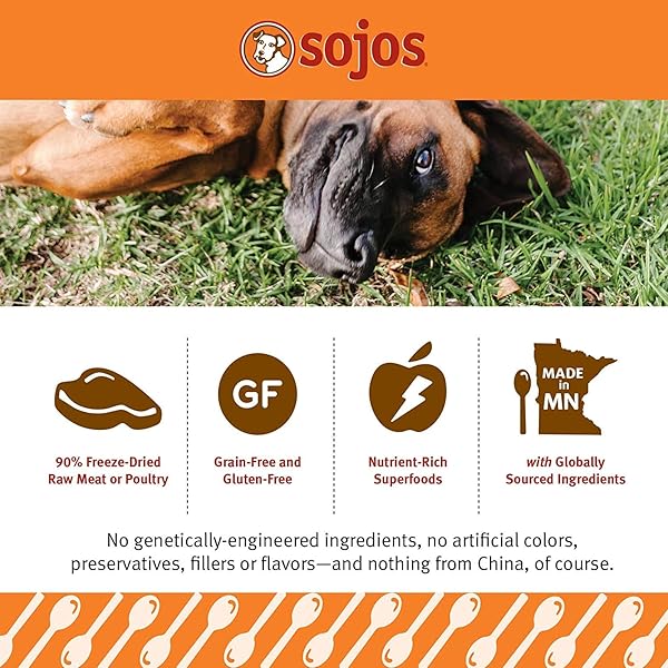 SOJOS SIMPLY LAMB FREEZE-DRIED DOG TREATS, 4 OZ
