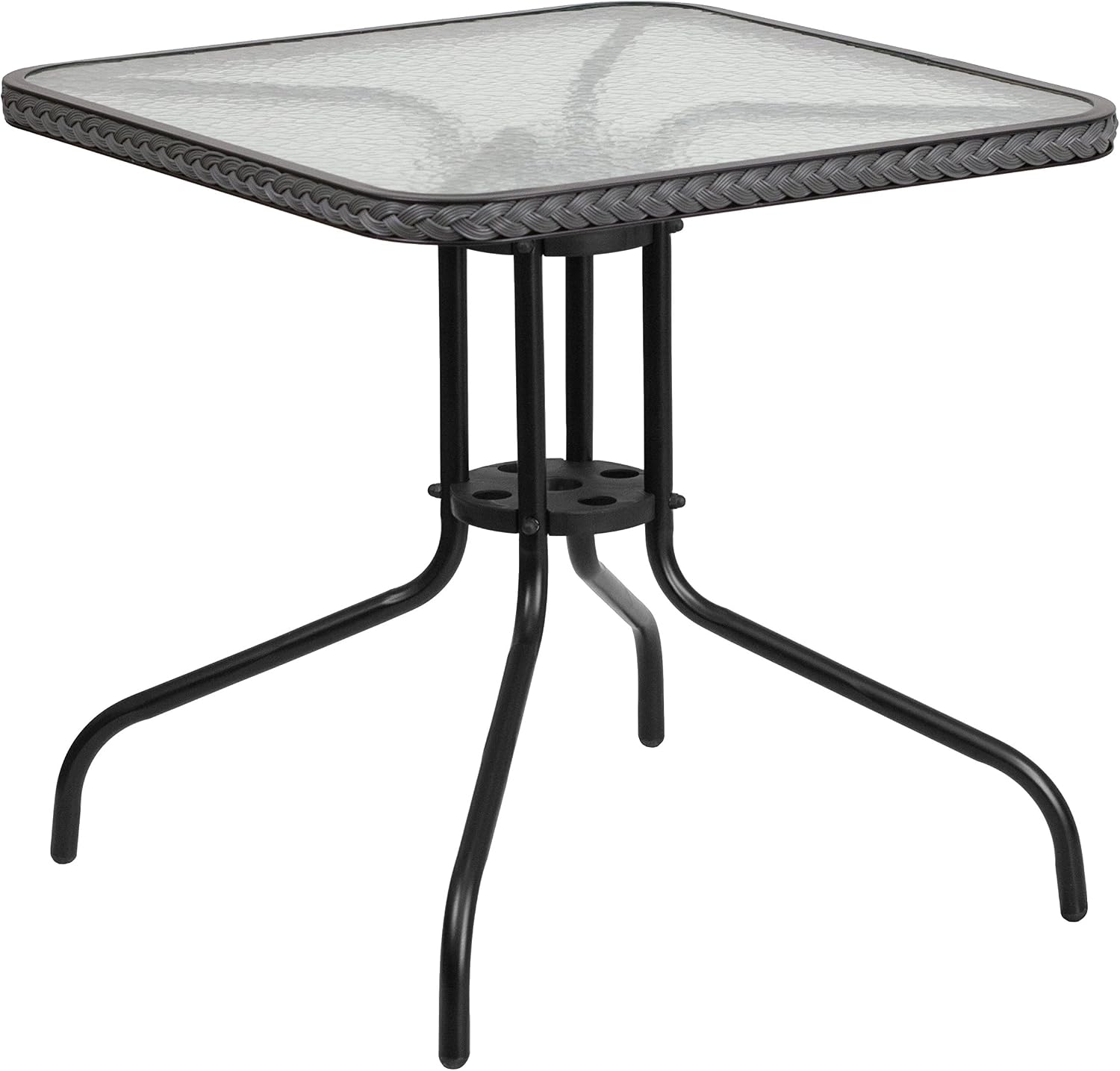 Coffee Tables Flash Furniture 31 5 Square Tempered Glass Metal Table Patio Furniture Accessories Tables Coffee Tables