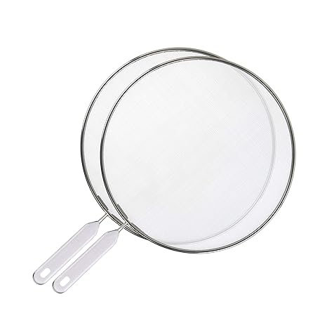 Pfannenspritzschutz Spritzschutz 2teilig 25 und 29cm aus Edelstahl 24001