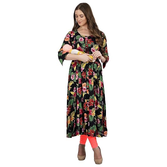 Women's Rayon A-Line Kurta
