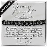 Love You This Much Promise Cuban Bracelet, Romantic Gift for Boyfriend, Appreciation Gift for Boyfriend, Cute Small Gift for Boyfriend, Thoughtful Boyfriend