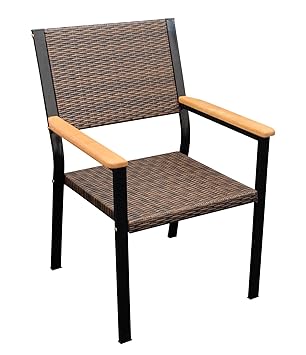 Gartenstühle Rattan Metall
