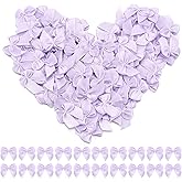 Loomesh Light Purple Mini Bows 1” Small Ribbon Bows for Cake Treats Premade Satin Hair Bow for Crafts Gift Wrapping Sewing Balloons Party Decoration 100PCS