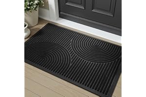 Front Door Mat Outdoor Mat Indoor Doormat for Entrance Mat Entryway Rug Heavy Duty Non Slip Rubber Absorbent Entry Rug Dirt S