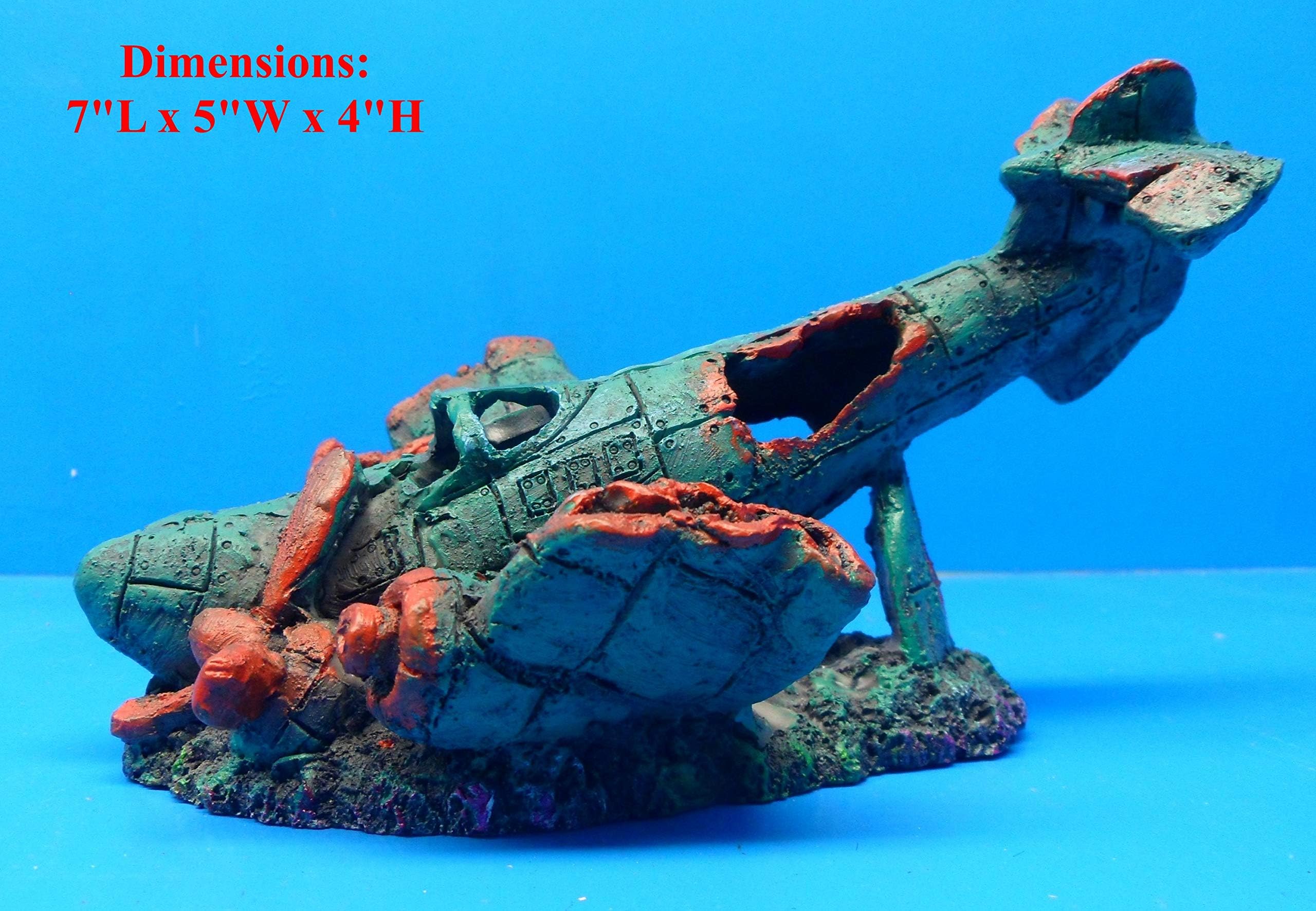WWII Type Plane Wreck Ruins ON Rocks FantaSea WP006S