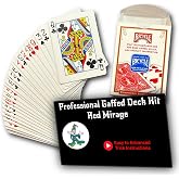 Ted's Sterling Magic Red Bicycle Rider Back Mirage Gaffed Deck | Professional trick card set featuring Video Learning Link. Perfect for beginners through professional-level magicians.