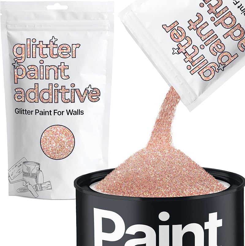 Hemway Rose Gold Holographic Glitter Paint Additive 100g