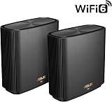ASUS ZenWiFi XT9 AX7800 Tri-band WiFi 6 Mesh Router 2pk 5700sqft 4G 5G VPN view 2
