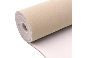 HcoaMegn Auto Headliner Fabric 92" L × 60" W with Foam Backing - Tube Packaging - Black Interior Replacement Material for Car