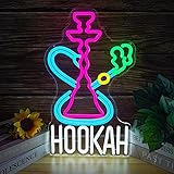 Hookah Neon Sign Nargile Lounge Sign Colorful LED
