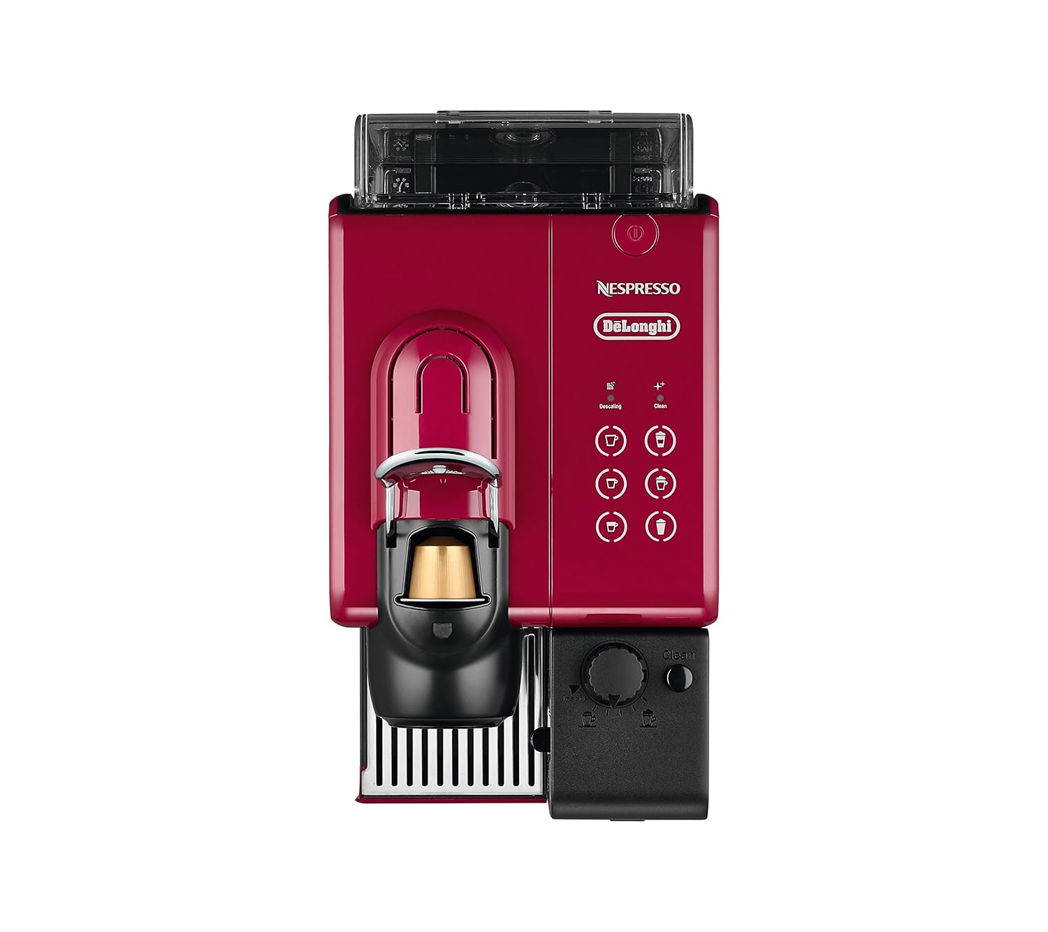 Nespresso EN550.R Cafetera, 1400 W, 1 Cups, De plástico, Rojo