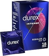Durex Intense Condoms 18 Pack Ribbed Dotted Lubricated Sensation