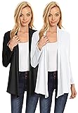 Womens Open Drape Cardigan Reg and Plus Size