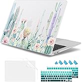 May Chen Compatible with New MacBook Air 13 inch Case 2021, 2020 2019 2018 Release Model: M1 A2337 A2179 A1932, Plastic Matte Hard Shell Case Cover for Mabook Air 13 inch with Retina Dispaly, Cactus