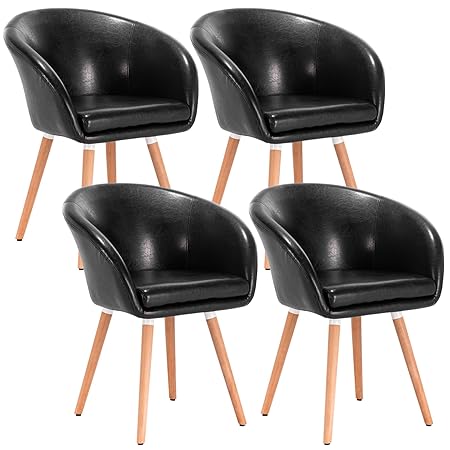 WOLTU® 4er Set Esszimmerstühle Stuhlgruppe Küchenstühle