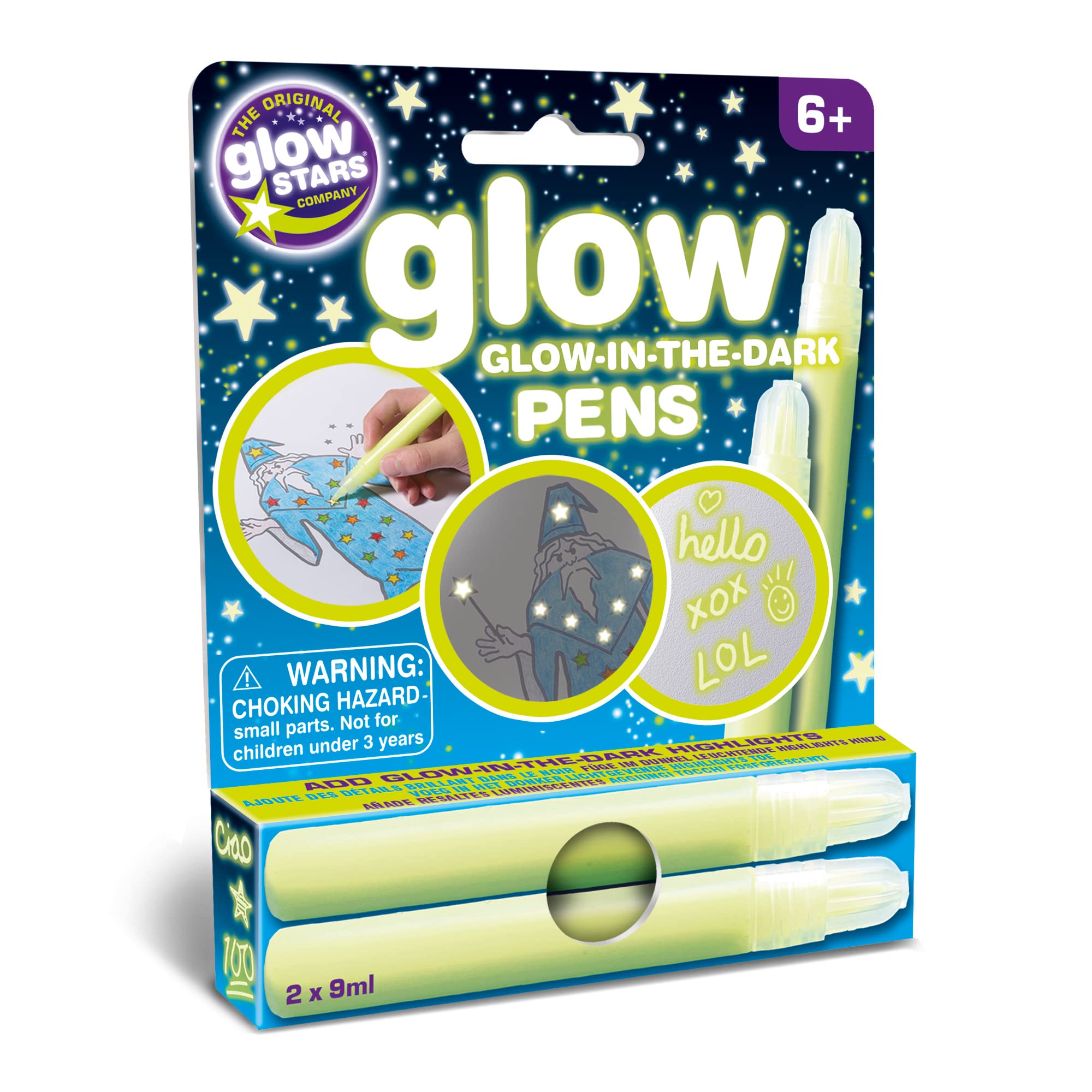 Brainstorm The Original Glowstars Company Glow Creations Glow in the Dark Pens