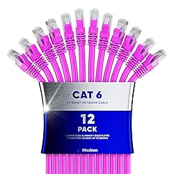 Maximm Cat 6 Ethernet Cable 50 ft