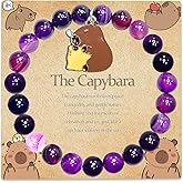 SODLYUE Capybara Bracelet Jewelry Gifts Inspirational Birthday Christmas Capybara Lover Gifts for Women Bestie Daughter,A