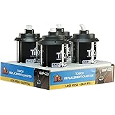 TIKI 1317221 12 oz. Torch Replacement Canister with Easy Pour System, 12 Ounce (Pack of 4)