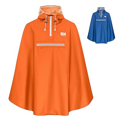 Premium Fahrrad Regenbekleidung mit Kapuze inkl. Sichtfenster - Poncho Fahrrad für Herren und Damen - Regencape Fahrrad inkl.