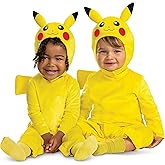 Pikachu Costume Romper, Official Pokemon Toddler Outfit and Headpiece